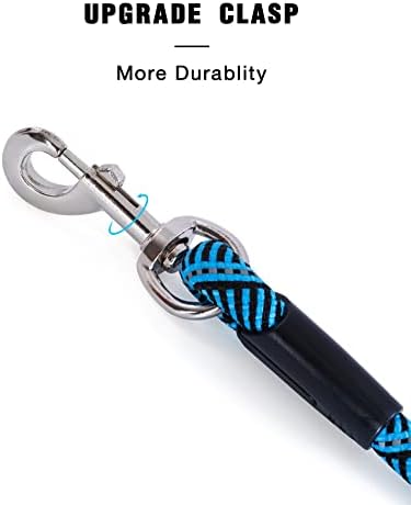 Long Dog Leash with Reflective Threads 15FT 20FT 30FT 50FT, Heavy Duty Bungee