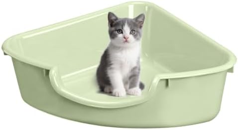 Corner Litter Box, Low Entry Kitten Litter Box