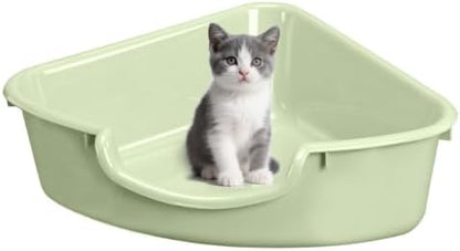 Corner Litter Box, Low Entry Kitten Litter Box