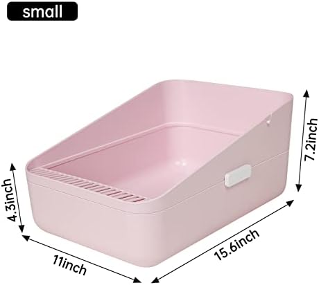 Sfozstra Small Cat Litter Box: Removable Tray