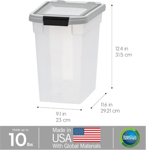 IRIS USA Dog Food Storage Container, Made in USA