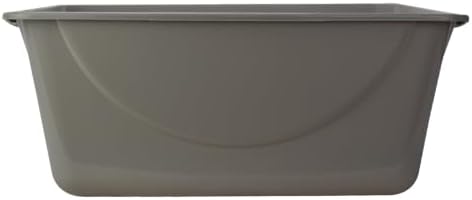Petmate Open Cat Litter Box, XL Nonstick Pan, Mouse Grey