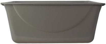 Petmate Open Cat Litter Box, XL Nonstick Pan, Mouse Grey