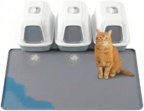 XL Cat Litter Mat: Premium Silicone Waterproof Litter Box Mat