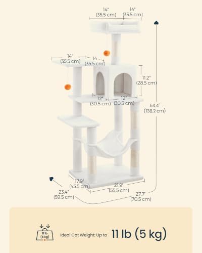 SONGMICS HOME Cat Tree for Indoor Cats