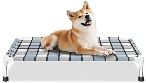 Caghash Elevated Outdoor Raised Dog Bed, Lifted Dog Cot