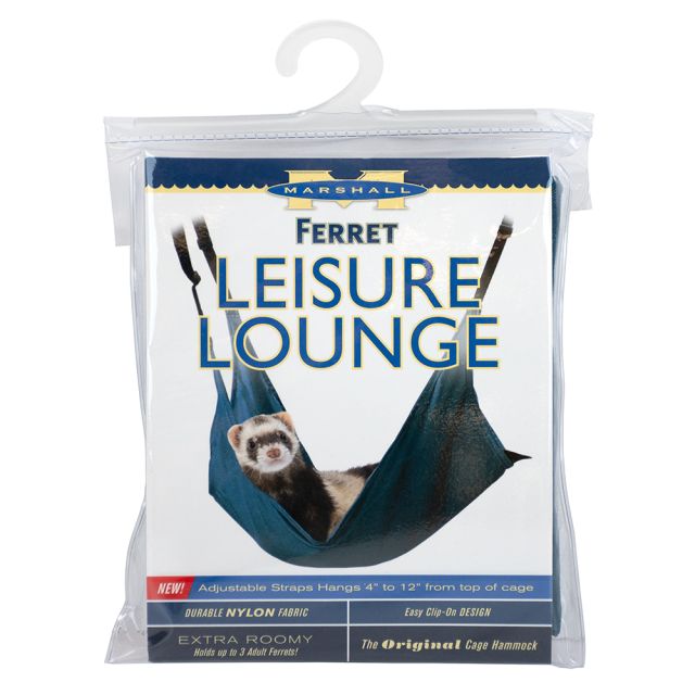 Marshall Leisure Lounge Cage Hammock for Ferrets, Holds Three Adult Ferrets