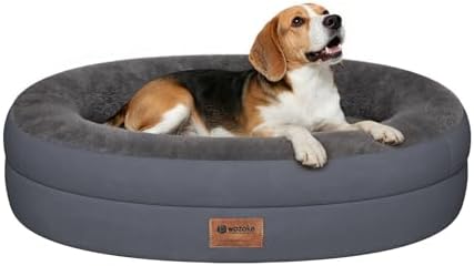 Waterproof Orthopedic Dog Bed for Medium Dogs, Dark Grey
