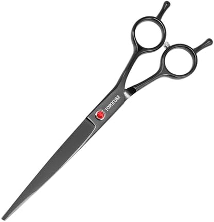 7.5'' Dog Straight Scissors for Grooming 440C Stainless Steel Professional Pet