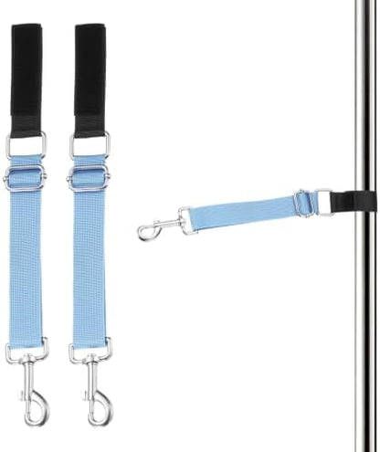 2Pcs Dog Grooming Loop, Adjustable, Sky Blue