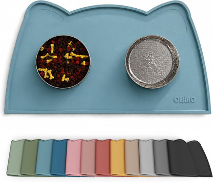 Silicone Pet Feeding Mat – Waterproof Non-Slip Bowl Mat, 36 Options
