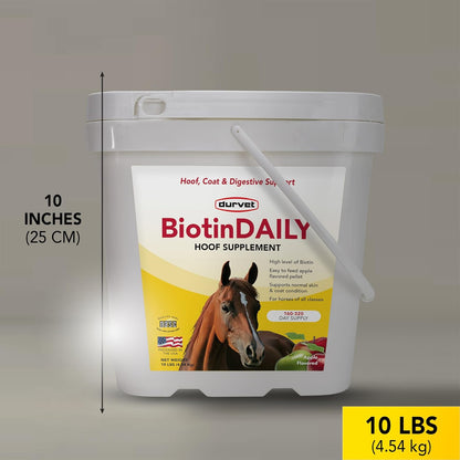Durvet Biotin Daily Hoof Supplement for Horses 10 lbs.