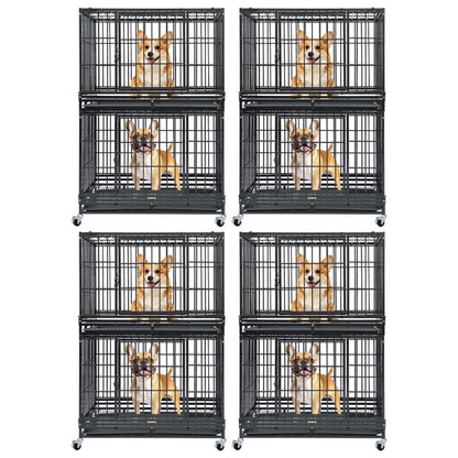 37" Stackable Heavy Duty Dog Kennel 371D04