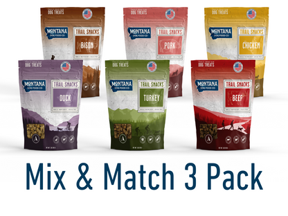 Trail Snacks (Dog Treats) Mix & Match 3 Pack