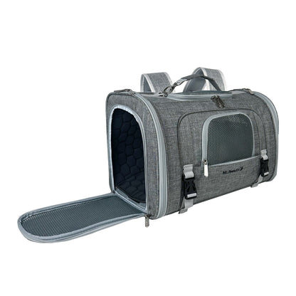 Mr. Peanut's Monterey Series Airline Compliant Horizontal Backpack Pet Carrier