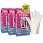 Glove & Go! Glove Grooming Wipes for Dogs & Cats (20 Count)