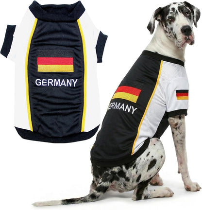 Parisian Pet Soccer Jersey for Dogs – Breathable Mesh Team Jersey, XS–5XL