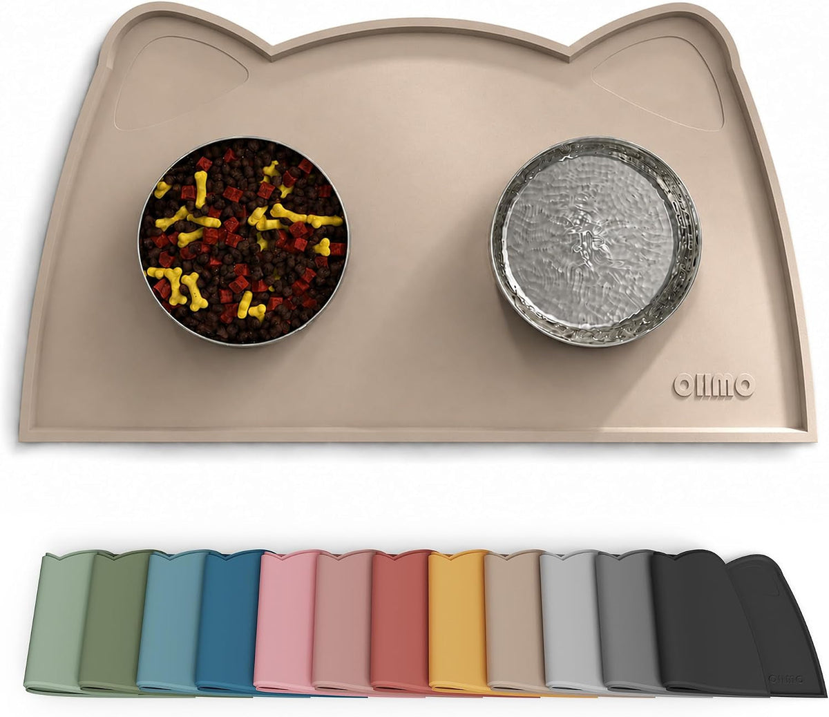 Silicone Pet Feeding Mat – Waterproof Non-Slip Bowl Mat, 36 Options