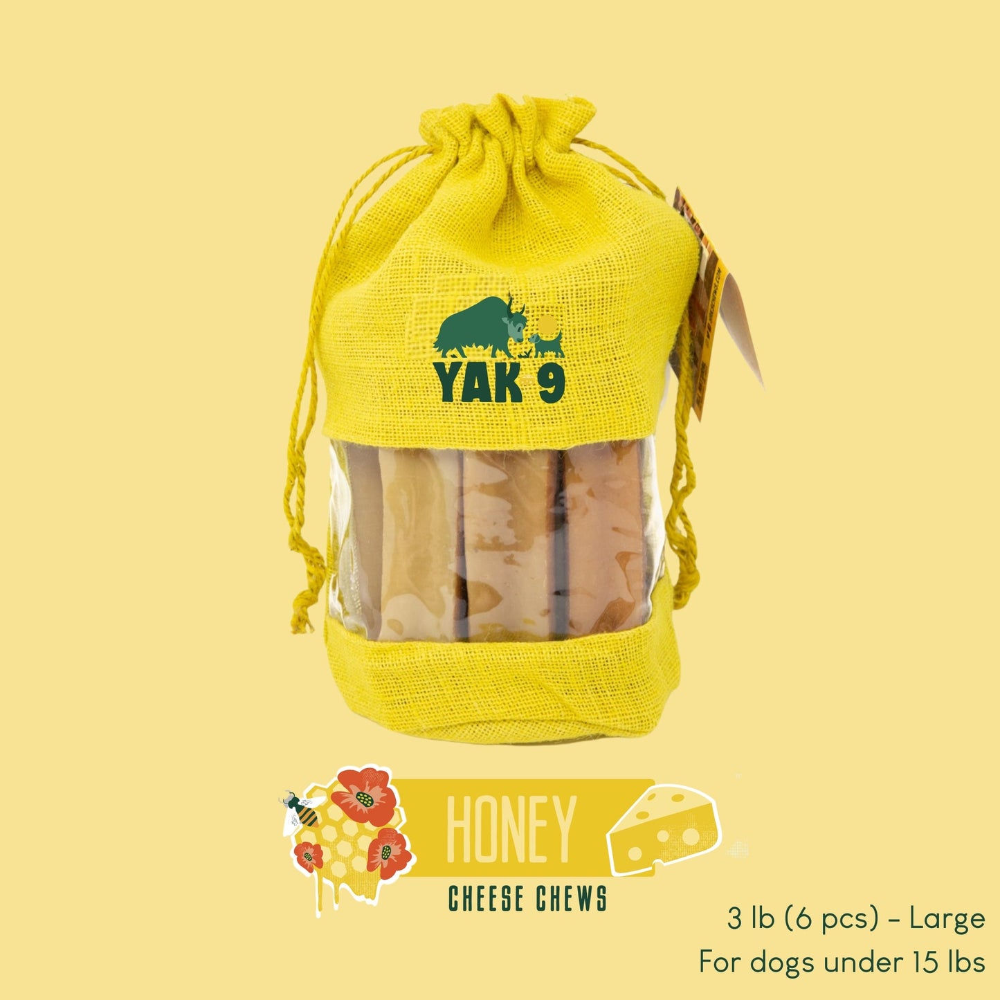 Honey Cheese Chews for Dogs