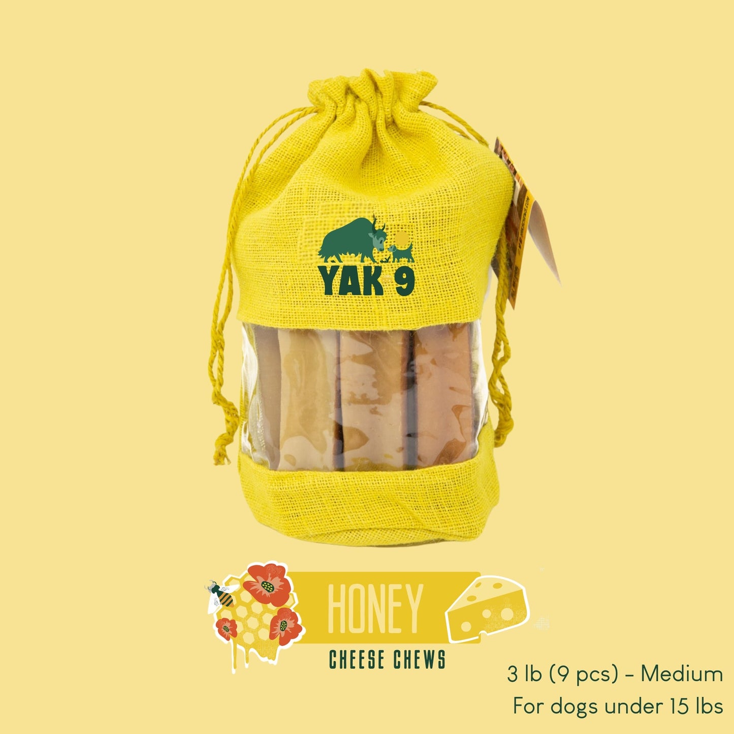 Honey Cheese Chews for Dogs