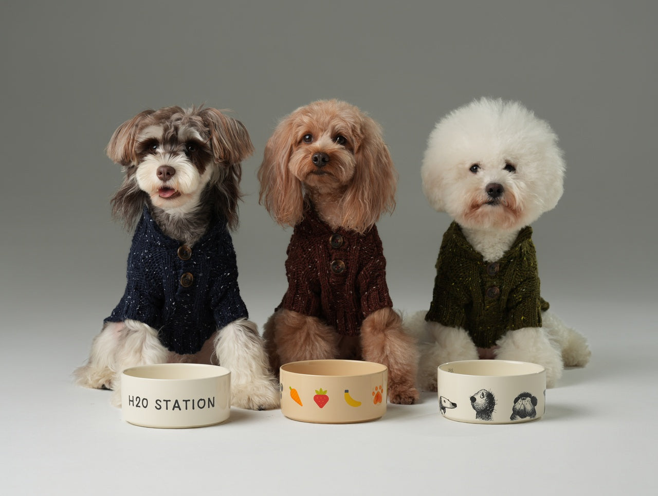GLACIER PET SWEATER - BURGUNDY