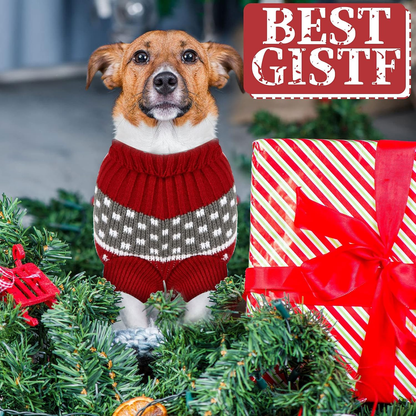 4-Pack Christmas Dog Sweaters – Festive Knit Pet Apparel, S–XL
