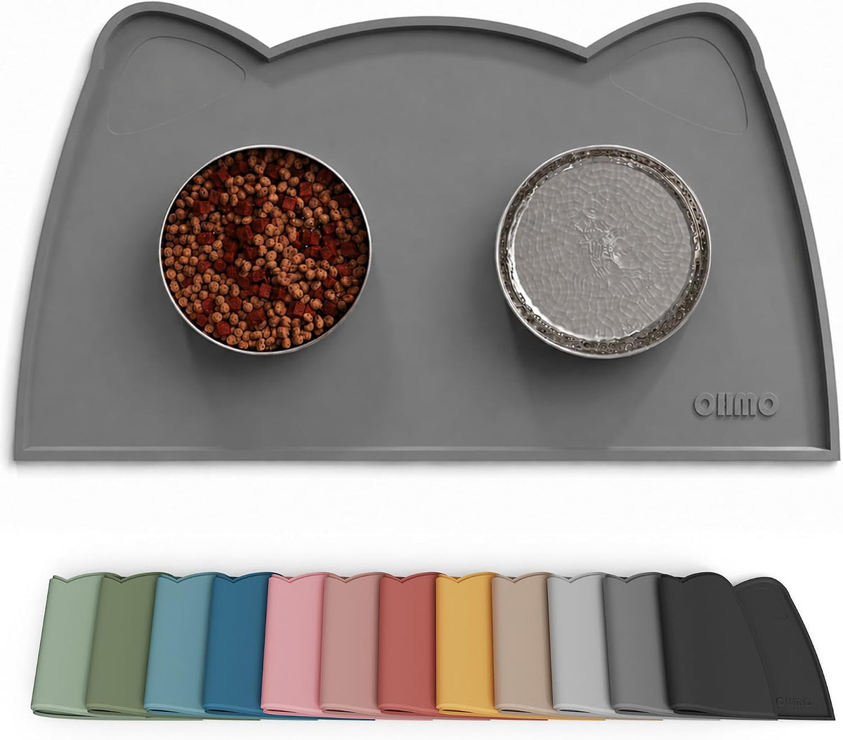 Silicone Pet Feeding Mat – Waterproof Non-Slip Bowl Mat, 36 Options
