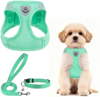 PUPTECK Dog Harness, Collar and Leash Set No Pull