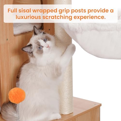 Heybly Cat Tree with Litter Box Enclosure