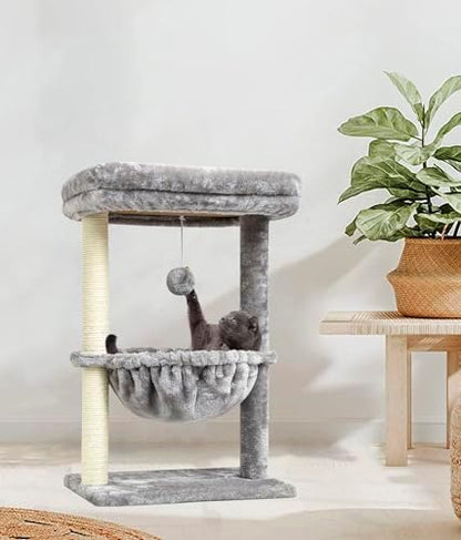 SYANDLVY Small Cat Tree for Indoor Cats, Activity Cat Tower