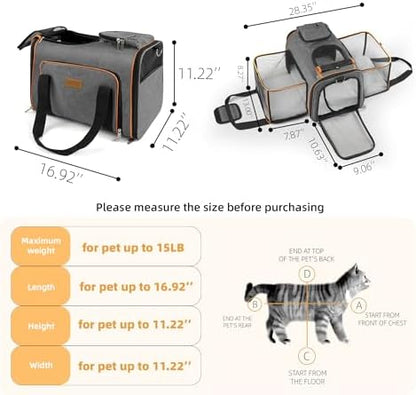 Cat Carrier, Portable Pet Carrier Bag