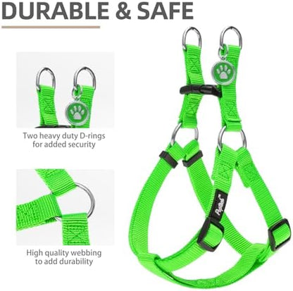 PUPTECK No Pull Dog Harness Soft Adjustable Basic Nylon Step in Puppy Vest