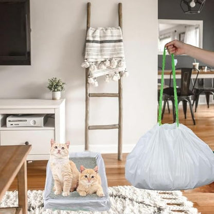 42Pcs Sifting Cat Litter Box Liners