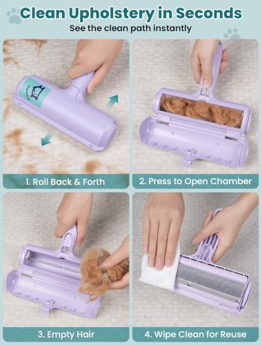 DELOMO Pet Hair Remover Roller, Reusable Lint Roller