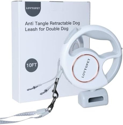 All-in-One Retractable Dual Dog Leash