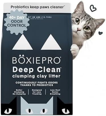 Boxie Probiotic Cat Litter, 40 Day Control, Clumping Clay Kitty Litter