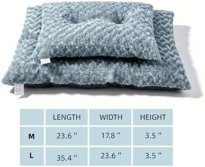 Dog Bed Washable Pet Bed for Medium Dogs, Sea Blue L