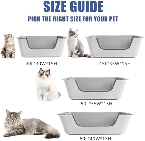 Stainless Steel Cat Litter Box