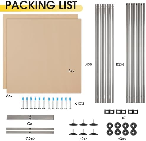Rantila 2 Large Panels Room Divider, Portable Office Divider, Convenient Movable
