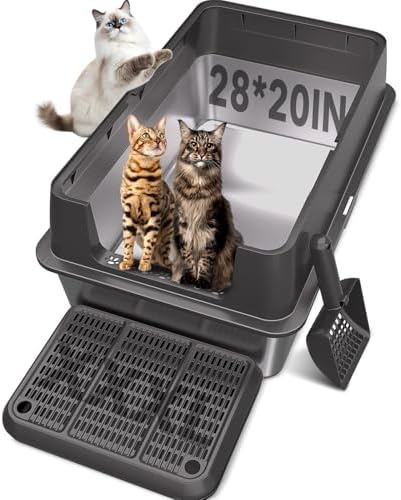 XXL Stainless Steel Litter Box