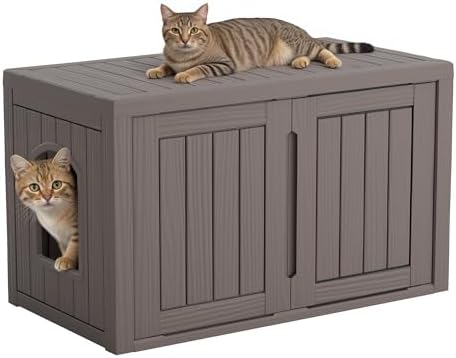 Cat Litter Box Enclosure, Covered Cat Litter Box