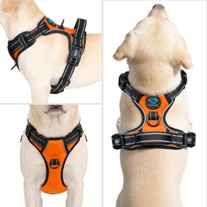 PHOEPET No Pull Dog Harnesses for Small Puppies Reflective Adjustable