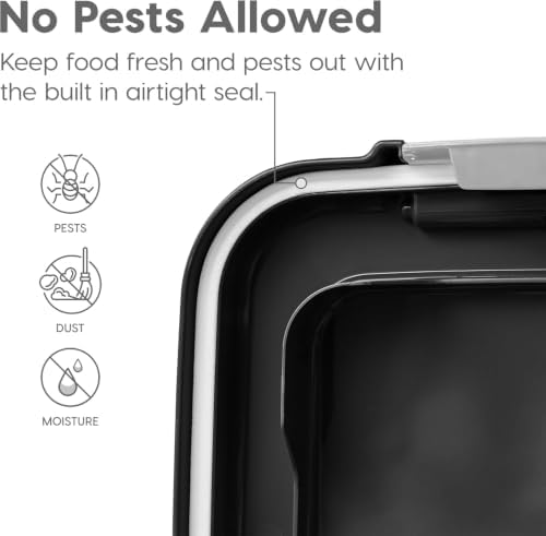 IRIS USA Airtight Pet Food Storage Rolling Container, 30 lb Capacity