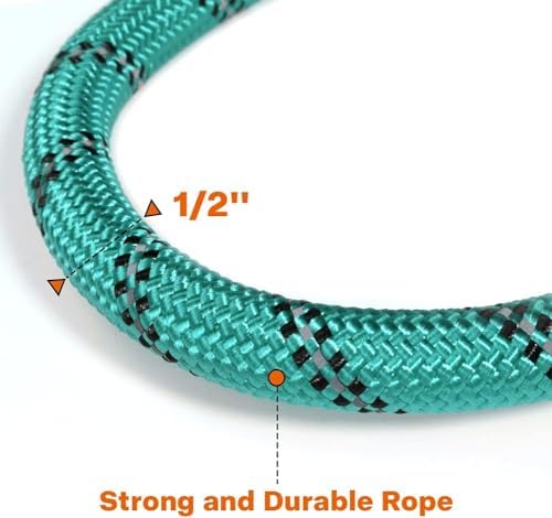 Taglory Rope Dog Leash for Medium Large Dogs, 5 FT Padded Handle