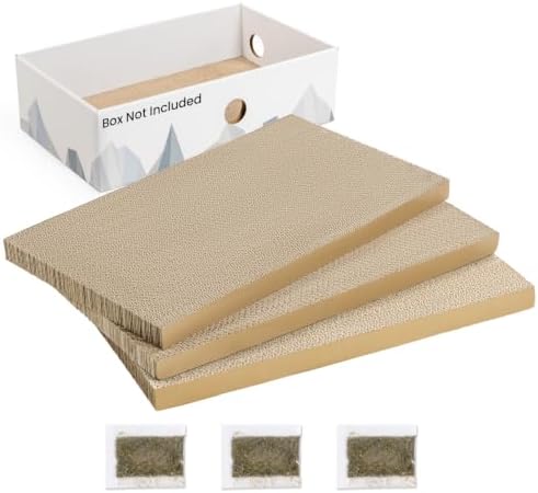 Conlun Cat Scratcher Heavy-Duty Double-Sided Cardboard Pad