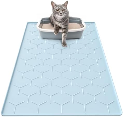 Garoopion Silicone Cat Litter Mat 34×22 inch