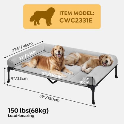 Veehoo Elevated Dog Beds Large Sized Dog