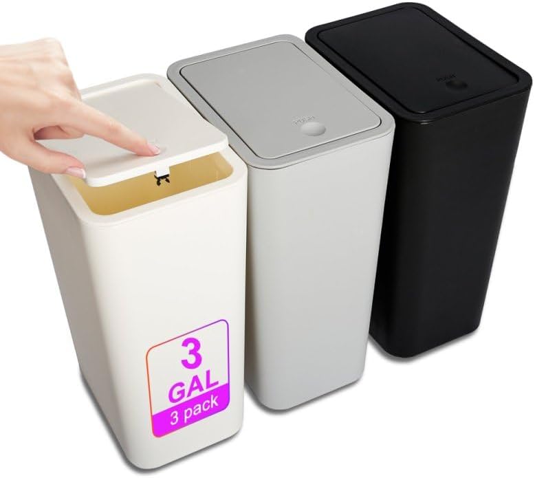 N. NETDOT 3 Pack Small Trash Can