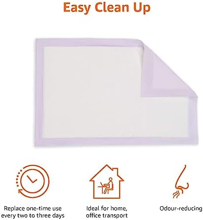 Amazon Basics Cat Pee Pads, Super Absorbent, Odor Control, Universal Fit