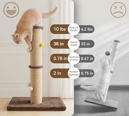 5-Inch Sisal Cat Scratching Post